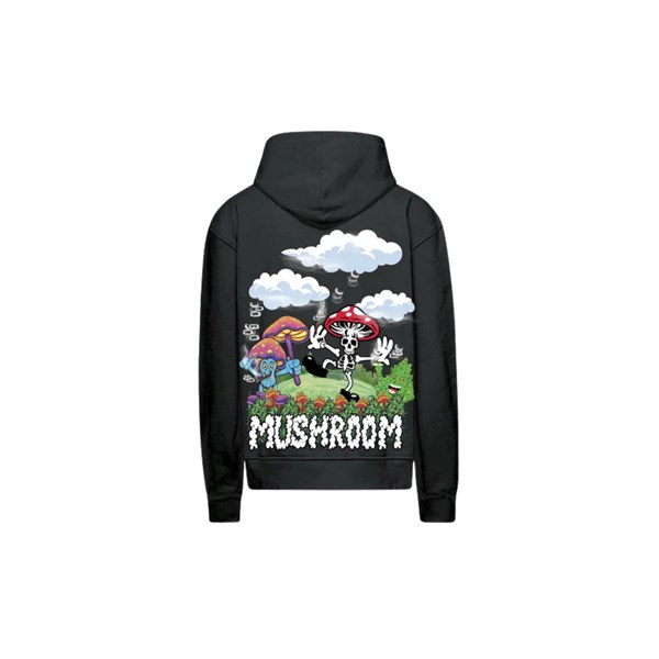Mushroom Hoodies Black