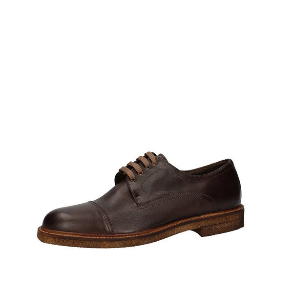 Struttura Shoes Man Laced Brown 338