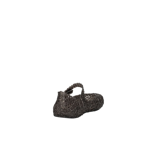 Melissa Scarpe Bambina Ballerine glitter_black MINI MELISSA CAMPANA PAPEL BB 32995