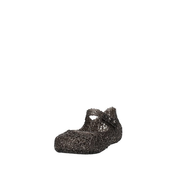 Melissa Scarpe Bambina Ballerine glitter_black MINI MELISSA CAMPANA PAPEL BB 32995