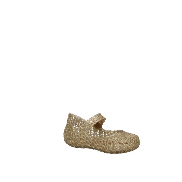 Melissa Scarpe Bambina Ballerine gold_glitter MINI MELISSA CAMPANA PAPEL BB 32995