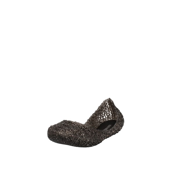 Melissa Scarpe Bambina Ballerine glitter_black MINI MELISSA CAMPANA PAPEL INF 32996