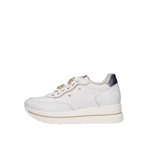 Nero Giardini Scarpe Donna Con Zeppa Bianco E512907D