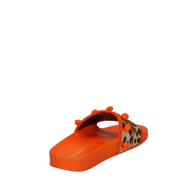 4giveness Shoes Woman Ciabatta Orange FGA00202BIS