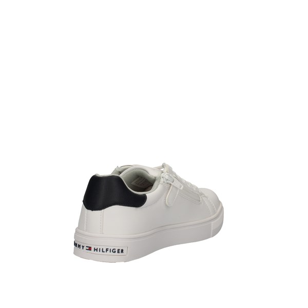 Tommy Hilfiger Shoes Unisex Adult Junior  low White T3B4-30921-0900X336