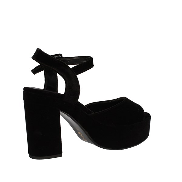 David Haron Shoes Woman With Plateau Black ROMA220F9