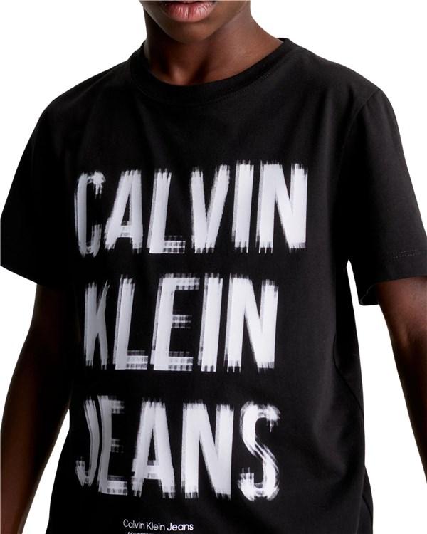 Calvin Klein Abbigliamento Bambino Manica Corta Nero IB0IB01974