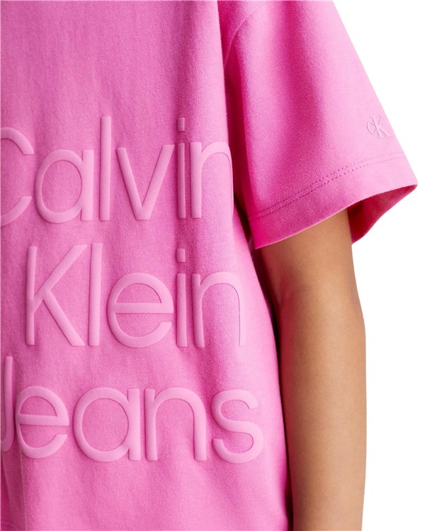 Calvin Klein Abbigliamento Bambina Manica Corta Rosa IG0IG02346T