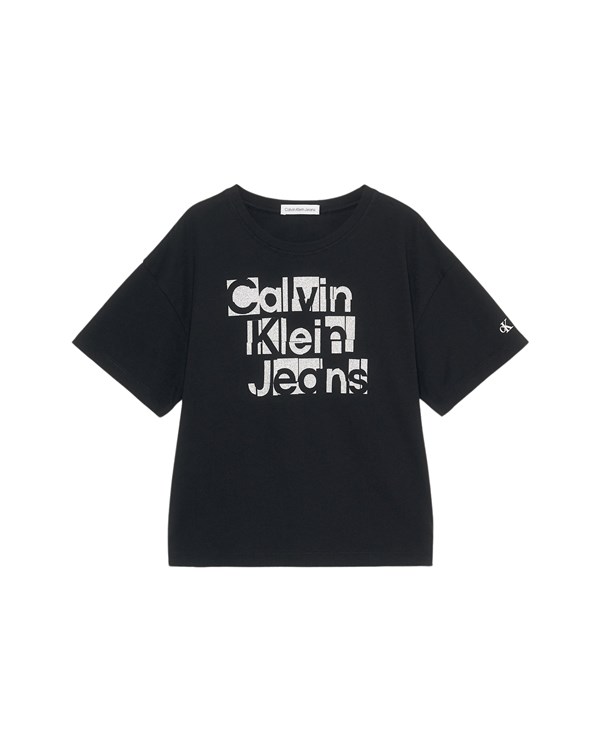 Calvin Klein Abbigliamento Bambina Manica Corta Nero IG0IG02340