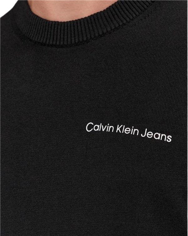 Calvin Klein Abbigliamento Uomo Girocollo Nero J30J324974