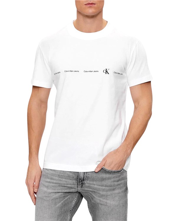 Calvin Klein Abbigliamento Uomo Manica Corta Bianco J30J324668