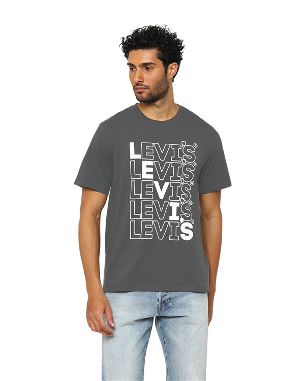 Levi's Abbigliamento Uomo Manica Corta Grigio 161431428