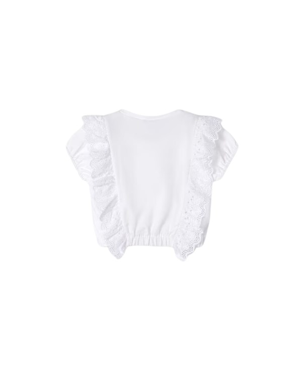 Mayoral Abbigliamento Bambina Manica Corta Bianco 3088