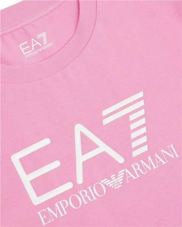 Armani EA7 Abbigliamento Bambina Manica Corta Rosa 8NFT01 FJ2HZ