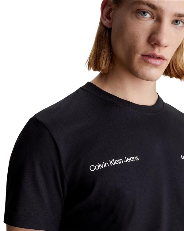 Calvin Klein Abbigliamento Uomo Manica Corta Nero J30J325489