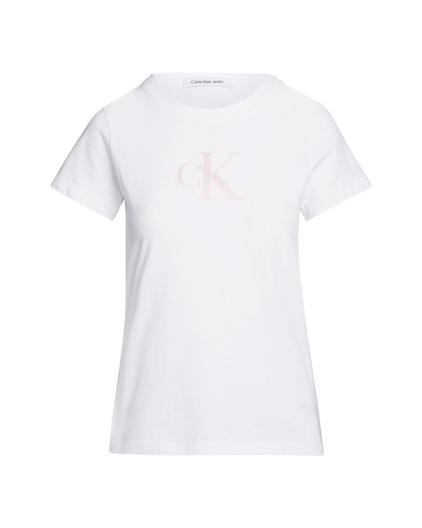 Calvin Klein Abbigliamento Donna Manica Corta Bianco J20J222343