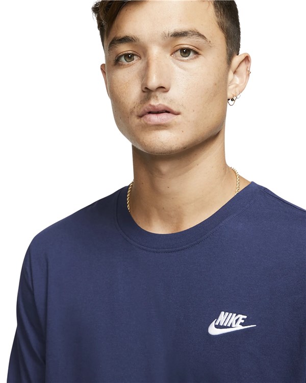 Nike Abbigliamento Unisex Manica Corta Blu AR4997