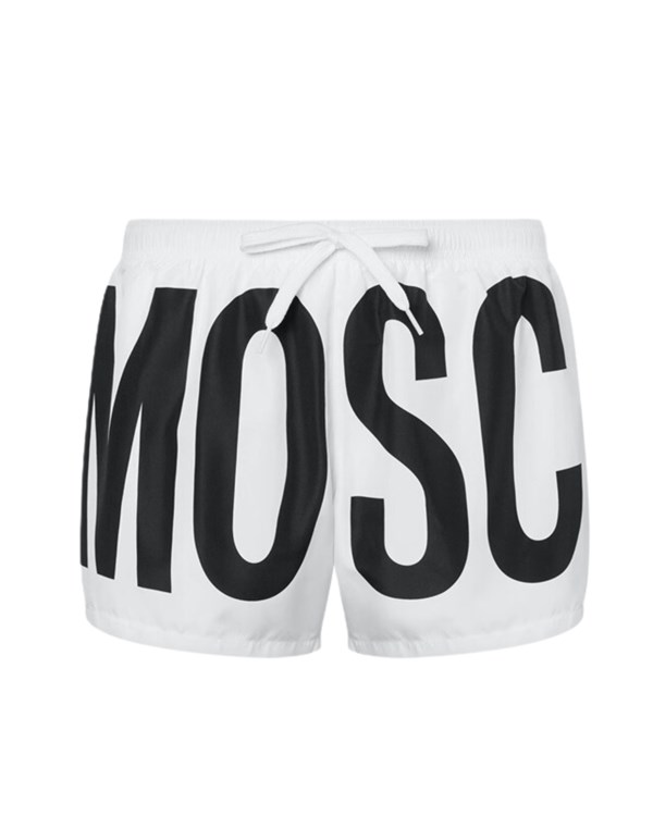 Moschino Abbigliamento Uomo Shorts Mare Bianco V3A428593010001