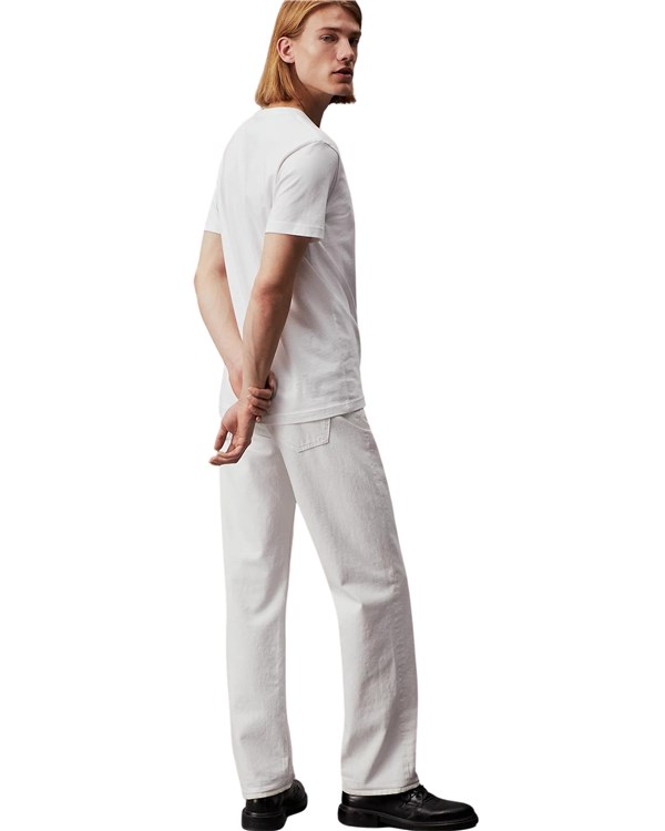 Calvin Klein Abbigliamento Uomo Manica Corta yaf_bright_white J30J325498