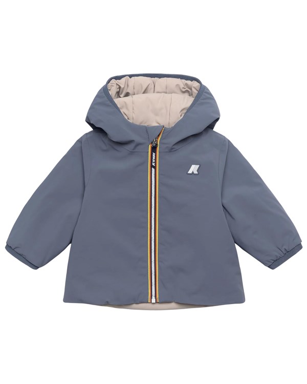 K-Way Abbigliamento Unisex Bambino Impermeabile grey_blue_avio_beige_grey_atu K71338W