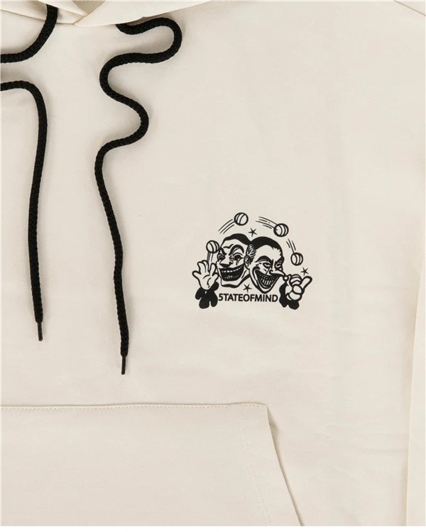 5tate of mind Abbigliamento Uomo Con Cappuccio off_white MFSOM5328